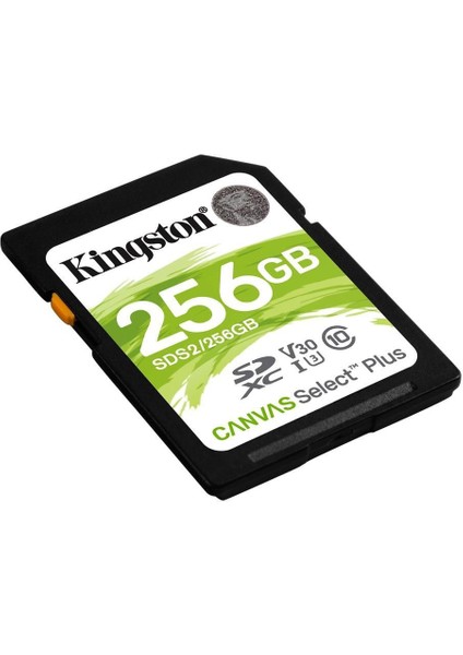 Kingston SDS2-256GB 256GB Sdxc Canvas Select Plus 100R C10 Uhs-I U3 V30 Hafıza Kartı