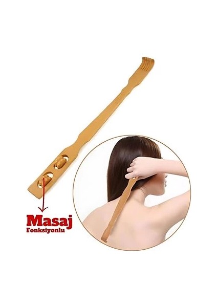 Bfs Masajlı Sırt Kaşıma Aparatı - Bambu Sırt Kaşıyıcı