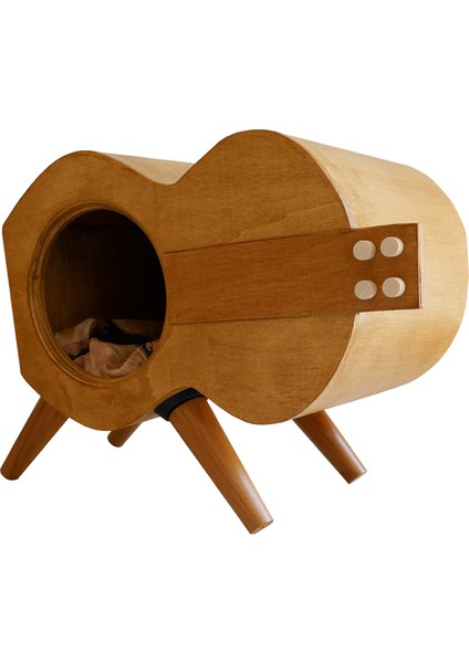 Gitar Kedi Evi Dekoratif Iç Mekan Guitar Cat House fırsatları