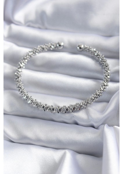 Bfs 316L Çelik Gümüş Renk Kadın Bileklik