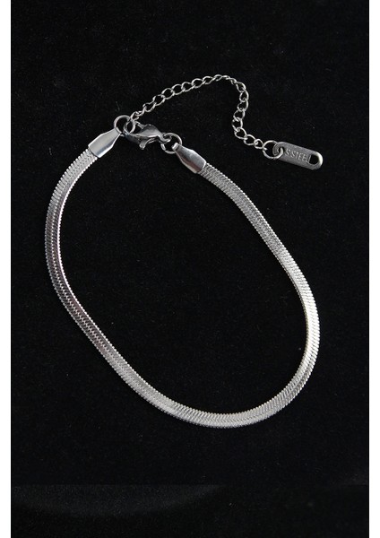 Bfs 316L Çelik Italyan Model Gümüş Renk Erkek Bileklik