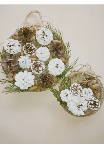 2li Dekoratif Kozalak Halka