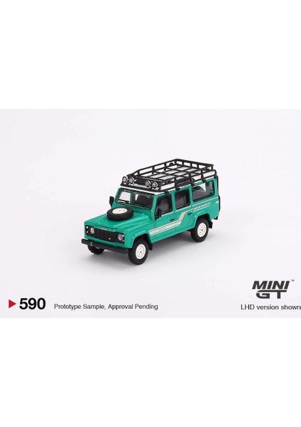 Bfs Mini Gt 1/64 Land Rover Defender 110 1985 County Station Wagon Trident Green