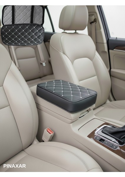 Bmw X5 (2013- F15) Deri Oto Kolçak Kılıfı Örtüsü Prime Süngerli Beyaz Nakışlı fiyatları