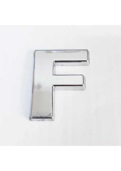 Cemax F Harfi 3,75 cm Krom Yapışkanlı