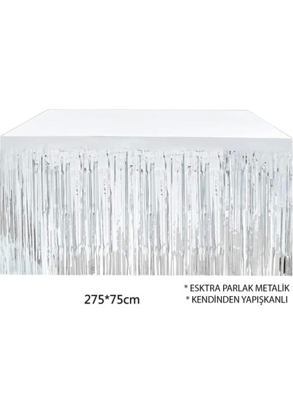 Bfs Gümüş Metalize Masa Eteği 275X75 cm – Kendinden Yapışkanlı fiyatları