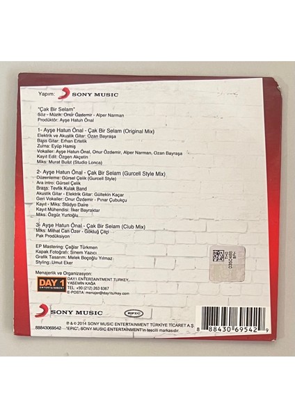Ayşe Hatun Önal Çak Bir Selam CD (Orijinal Dönem Baskı Cd) fiyatları