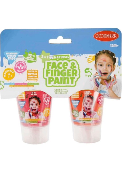 Bfs 2in1 Doğal Yüz ve Parmak Boyası 2’li