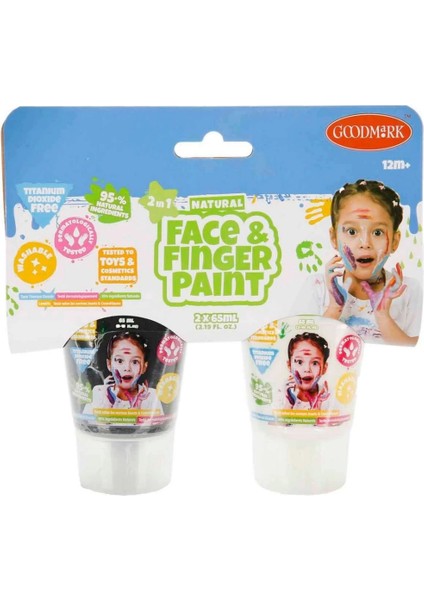 Bfs 2in1 Doğal Yüz ve Parmak Boyası 2’li modelleri