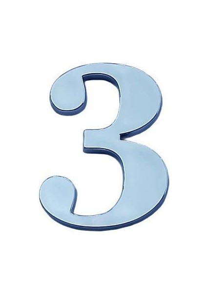 Cemax Villa Boy 3 Rakamı 8,5 cm Yapışkanlı