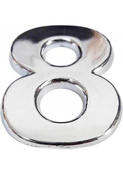 Cemax Krom Yapışkanlı 8 Rakamı 5 cm