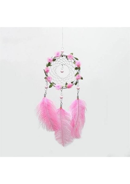 El Yapımı Kuş Tüyü ve LED Işıklı Dekoratif Asma Düş Rüya Kapanı indirimleri