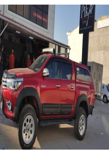 Roal Tunıng 2015+ ve Üzeri Uyumlu Toyota Hilux Kapı Gövde Kaplama Kabartma 4 Parça modelleri