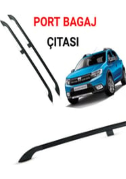 Roal Tunıng 2008-2012 Arası Uyumlu Dacia Sandero Tavan Çıtası Sport Siyah