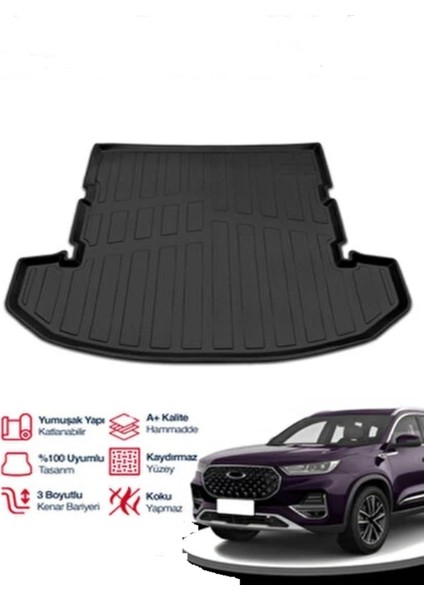 Roal Tunıng Chery Tiggo 8 Pro Max Bagaj Havuzu 3D 2022 ve Üzeri Uyumludur.