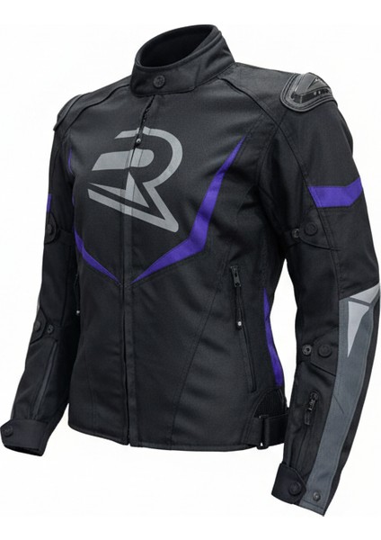 Sparrow Mor 3 Katmanlı 4 Mevsim Kadın Motosiklet Montu + ELDİVEN VE BUFF HEDİYELİ