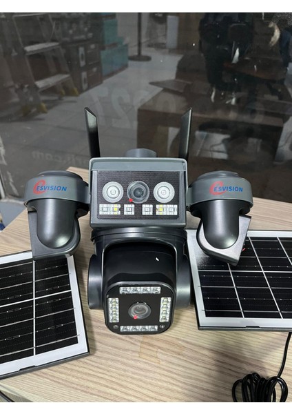 ESVİSİON GÜNEŞ ENERJİLİ E SİMLİ 4 KAMERALI 4K ULTRA HD 8 MP KAMERA fırsatları