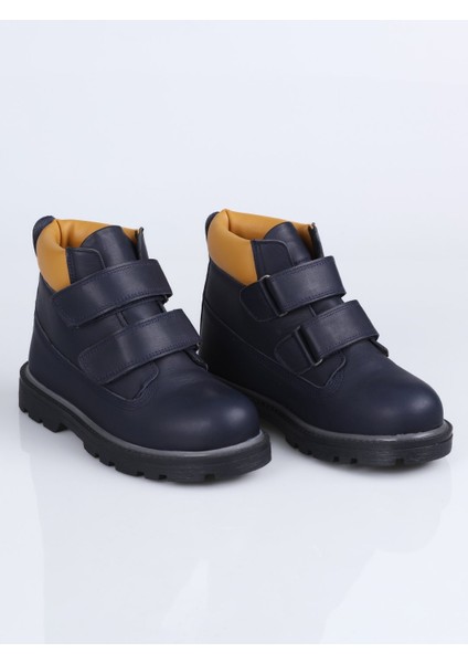 K-6003 Hakiki Deri Cat Bot F. Lacivert-Sarı - 34 modelleri