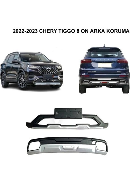 Roal Tunıng Tiggo 8 Uyumlu Tampon Ön Arka Koruma Takımı 2022-23 Modellere Uygundur fiyatları