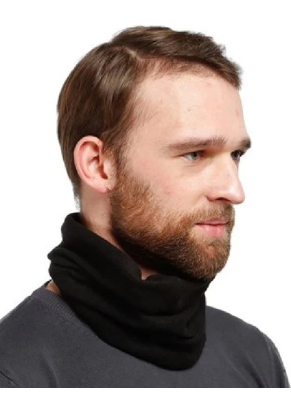 Kışlık Spor Unisex Siyah Polar Boyunluk Siyah modelleri