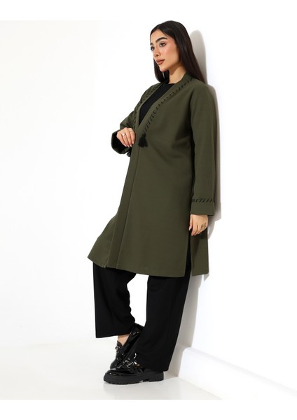 Püskül Detay Bol Kalıp Uzun Hırka indirimleri