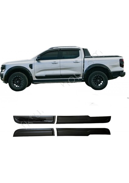 Roal Tunıng Ford Ranger T9 Kapı Gövde Kaplama Kabartma 2023+PİANO Black fiyatları