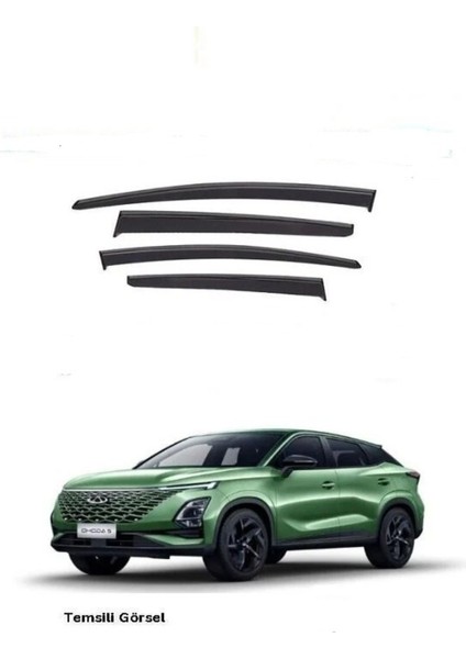 Roal Tunıng Chery Omoda 5 Cam Rüzgarlığı Parlak Siyah 2022+
