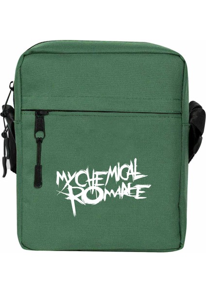 My Chemical Romance Logo Omuz Çantası Fermuarlı Yeşil Renk