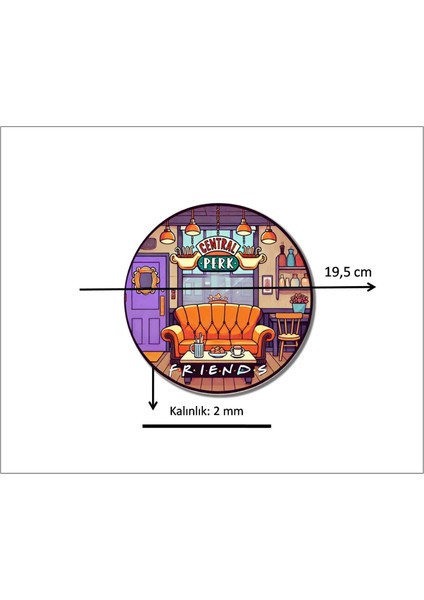 Friends Baskılı Mouse Pad modelleri