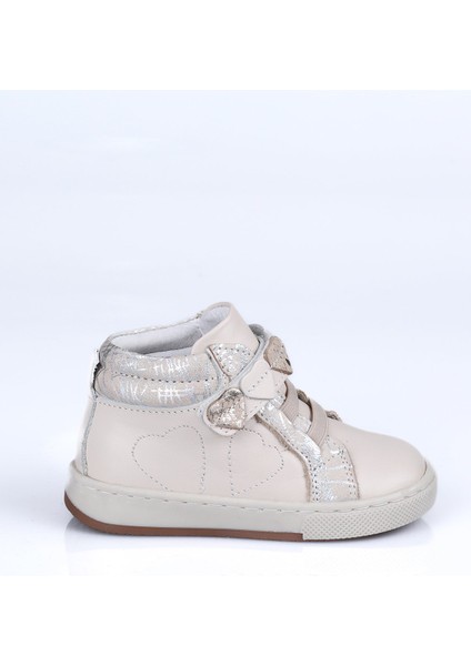 1014 Hakiki Deri Ilk Adım Bot Krem - 21