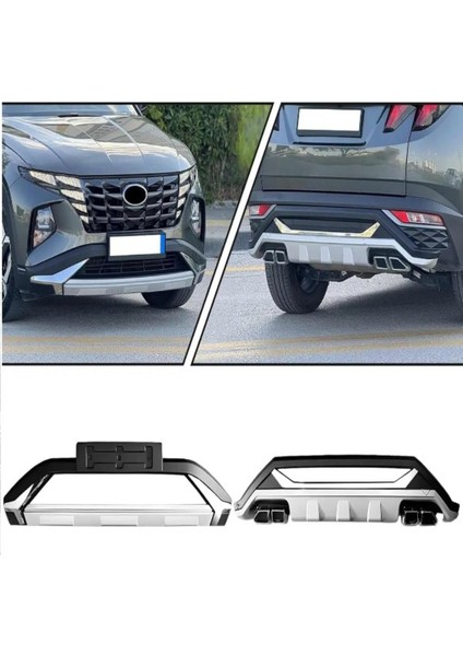 Roal Tunıng Hyundai̇ Tucson Ön ve Arka Di̇füzör Tampon Koruma 2021-2023 Uyumlu fiyatları