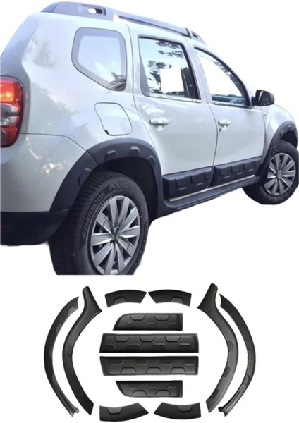 Roal Tunıng Dacia Duster 2010-2017 Dodik Seti 12 Parça – Abs Çamurluk Kaplama Tuning Aksesuar (Roal Tuning)