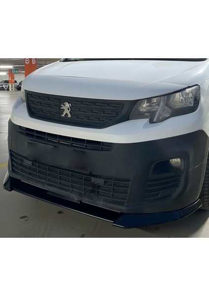 Roal Tunıng Peugeot Rifter 2019+ Ön Tampon Lip – Piano Black Abs Tuning Aksesuar (Roal Tuning)
