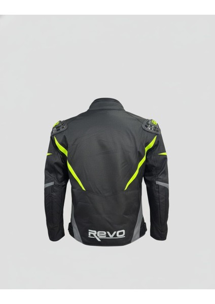 Hawk Neon Sarı 3 Katmanlı 4 Mevsim Unisex Motosiklet Montu + ELDİVEN VE BUFF HEDİYELİ