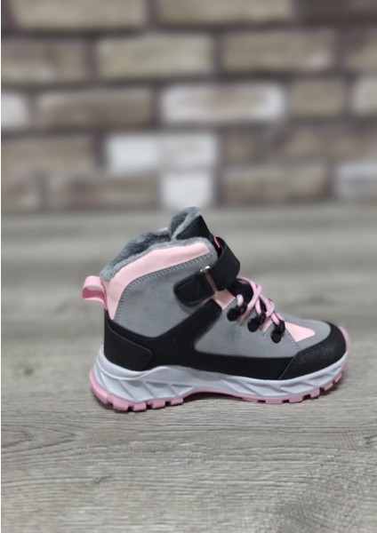 Rahat Içi Kürklü Outdoor Spor Bağcıklı Cırtlı Çocuk Botu