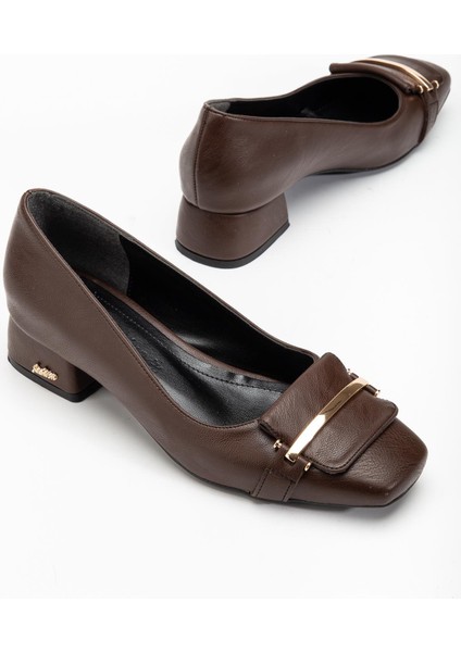 Suins Premium Rona Model Kadın Orta Topuklu Ayakkabı