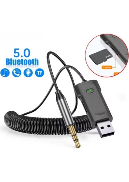 Universal Telefonlara Uyumlu Bluetooth Hafıza Kartı Destekli USB Aux Araç Kiti Müzik Dinleme Konuşma fırsatları