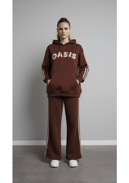 Kanguru Cepli 3 Çizgi Oasis Eşofman Takımı