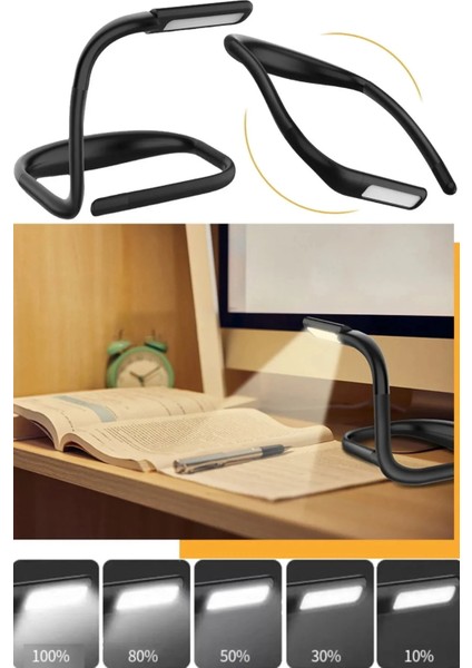 Kitap Okuma Kafa Lambası 3 Renkli Boyuna Asılan Esnek Güçlü Ledli Şarjlı Ayarlanabilir Kitap Okuma Işığı fiyatları