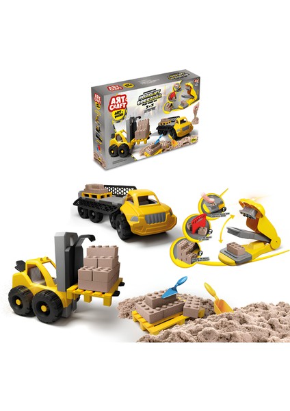 Art Craft Forklift Operatör Temalı Kinetik Kum Seti 750 gr 03744