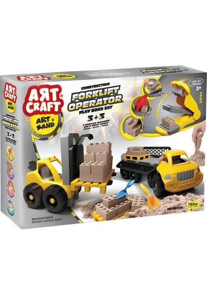 Art Craft Forklift Operatör Temalı Kinetik Kum Seti 750 gr 03744 fiyatları