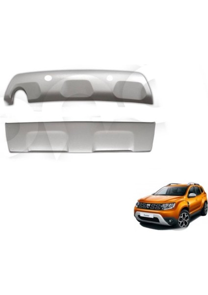 Roal Tunıng 2018 ve Üzeri Dacia Duster Arka Tampon Difüzör(Sensörlü)