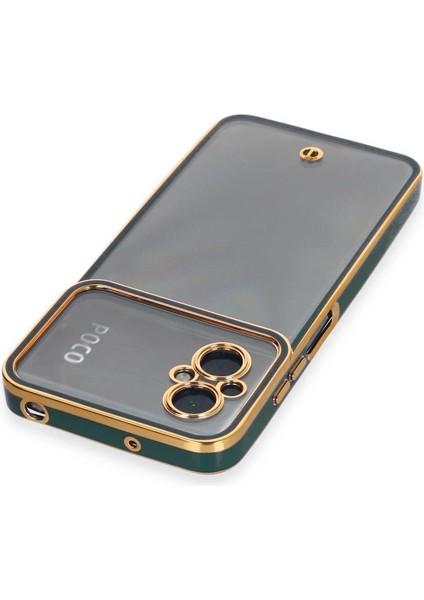 Xiaomi Poco M5 Kılıf Liva Lens Silikon - Yeşil modelleri