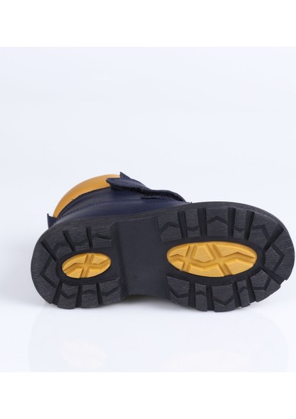 K-6003 Hakiki Deri Cat Bot B. Lacivert-Sarı - 24 fiyatları