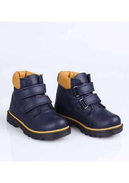 K-6003 Hakiki Deri Cat Bot B. Lacivert-Sarı - 24 modelleri