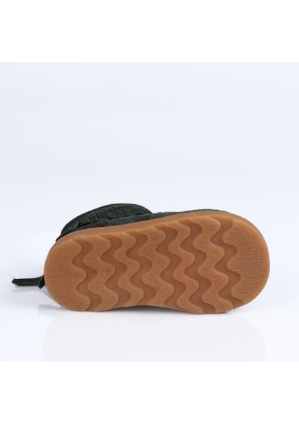 094 Hakiki Deri Püsküllü Bot B. Yeşil - 22 fiyatları