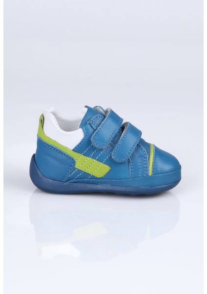 V.010 Hakiki Deri Dante Ilk Adım Bot Saks Mavi - 19