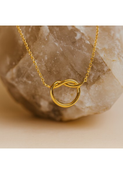 14 Ayar Altın Kalp Aşk Düğümü Kolye fiyatları