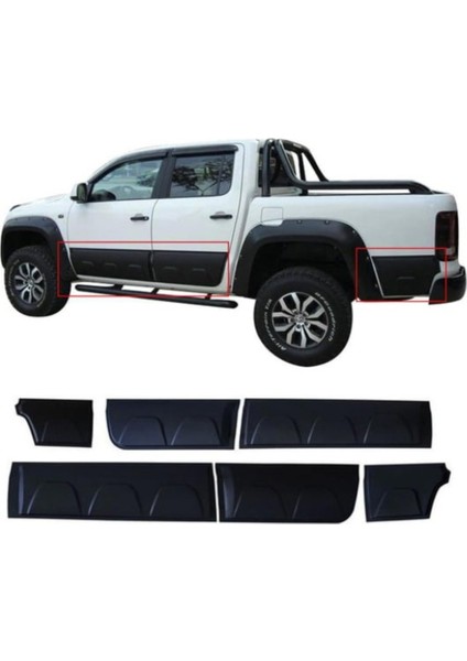 Roal Tunıng 2010-2020 Uyumlu Volkswagen Amarok Kapı Gövde Kaplama Kabartma
