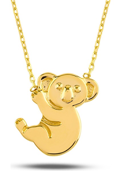 14 Ayar Altın Minik Koala Kolye, Sevimli Ayı ve Hayvan Figürlü Takı fiyatları
